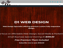 Tablet Screenshot of d1webdesign.com